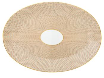 Oval dish large orange - Raynaud